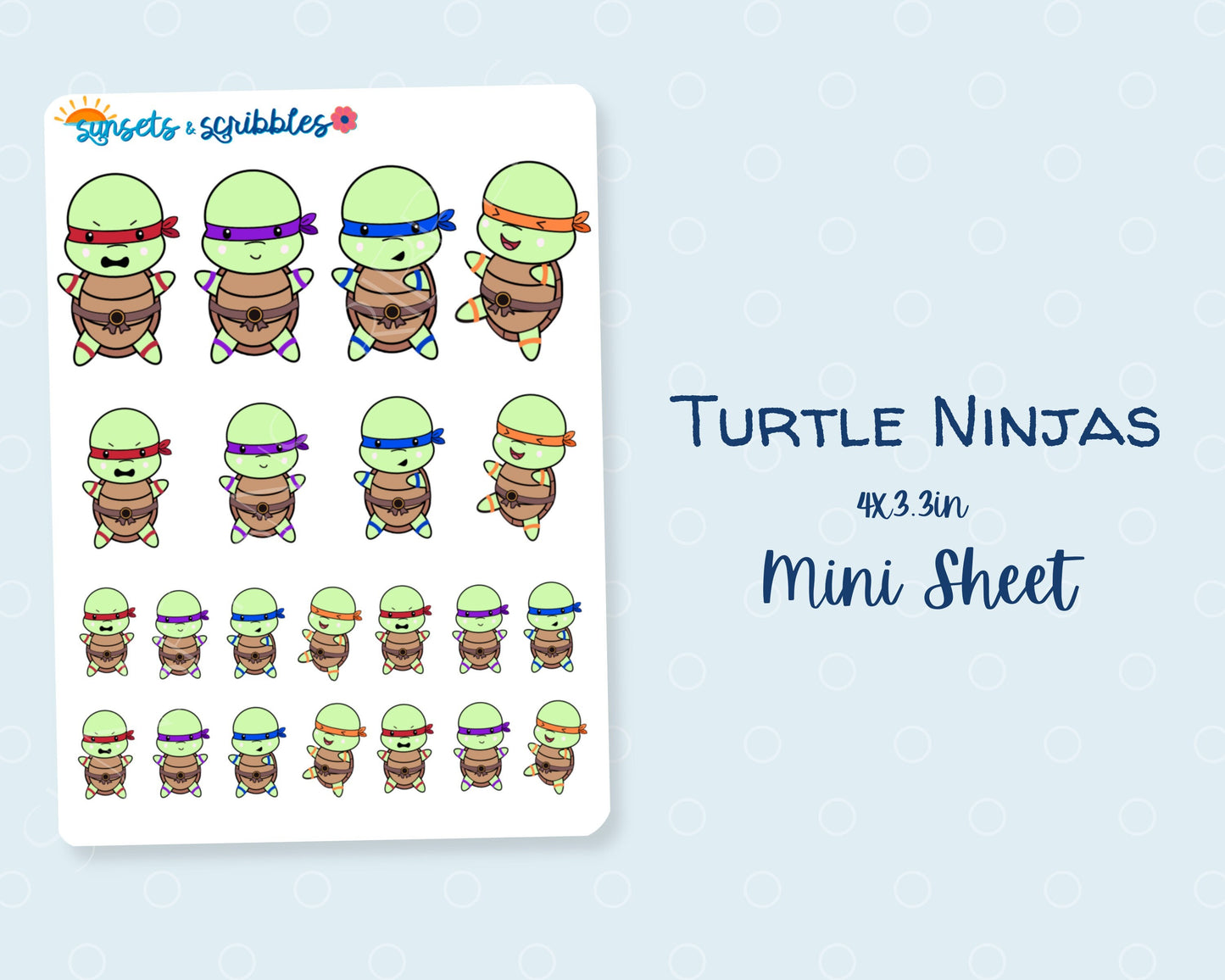 Turtle Ninjas Stickers