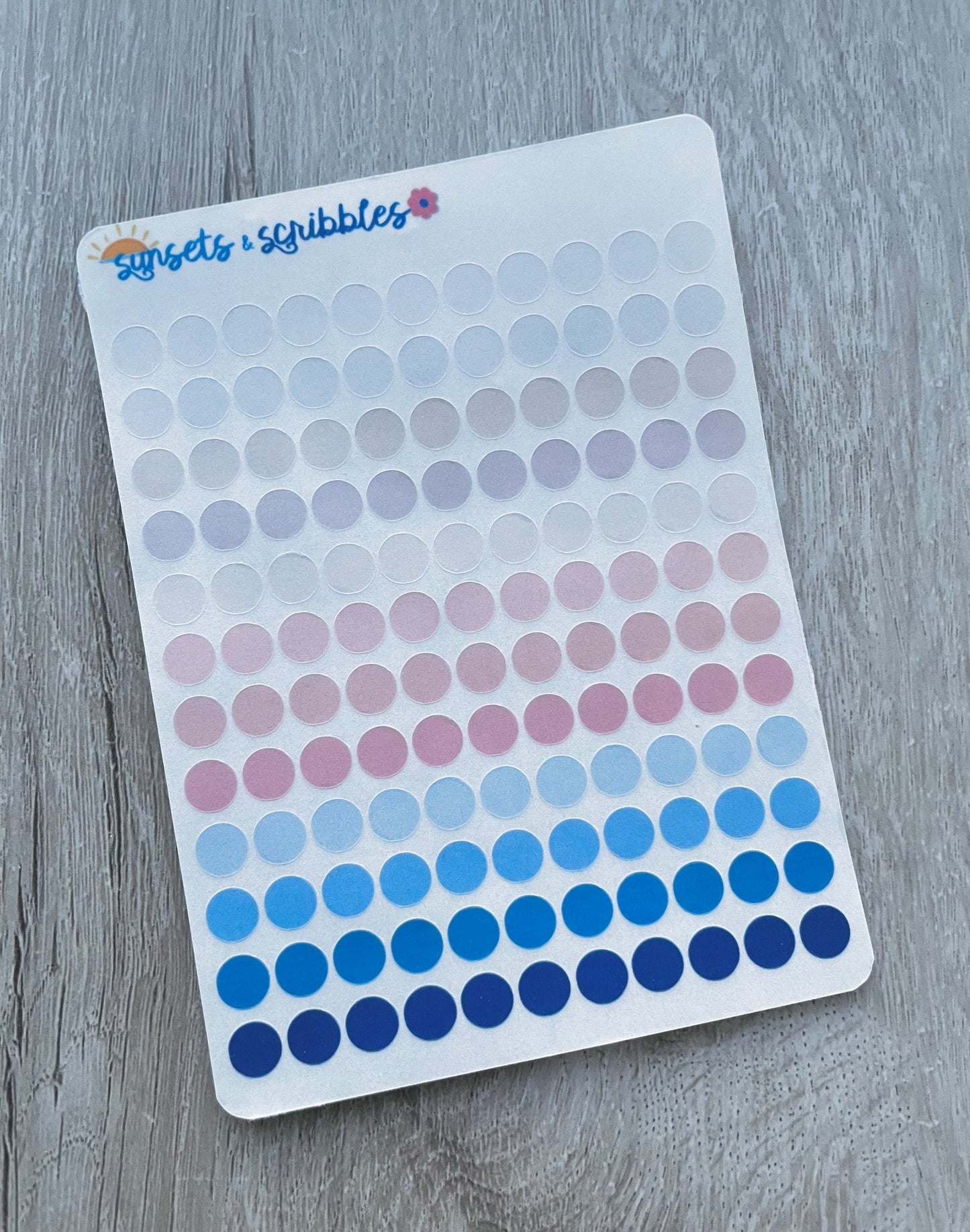 Rainbow Translucent Dots