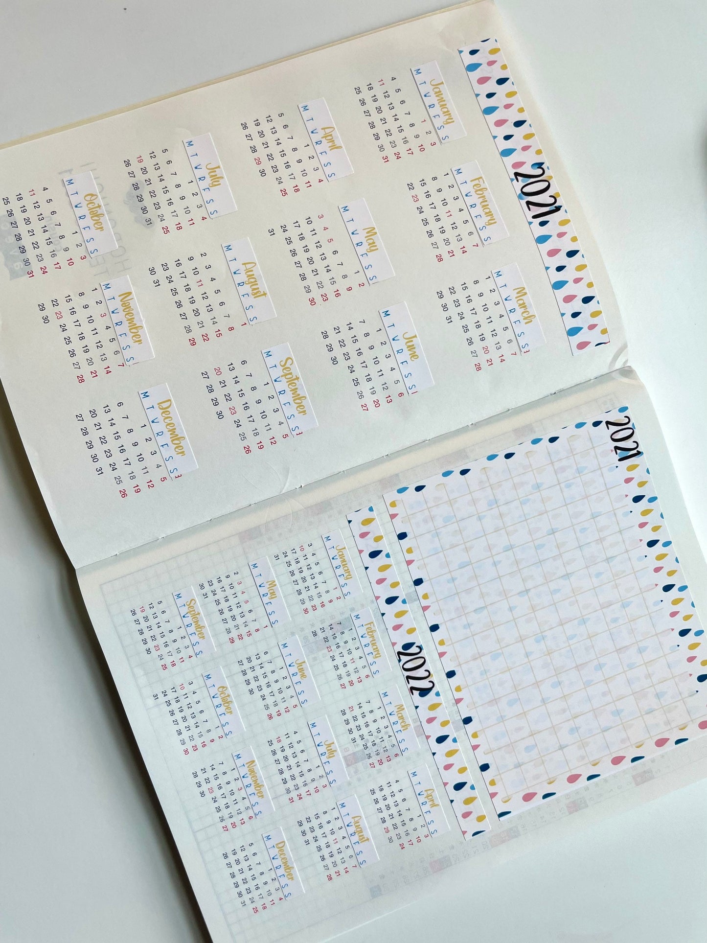 Green Thumbs Hobonichi Cousin Year- at- a- glance