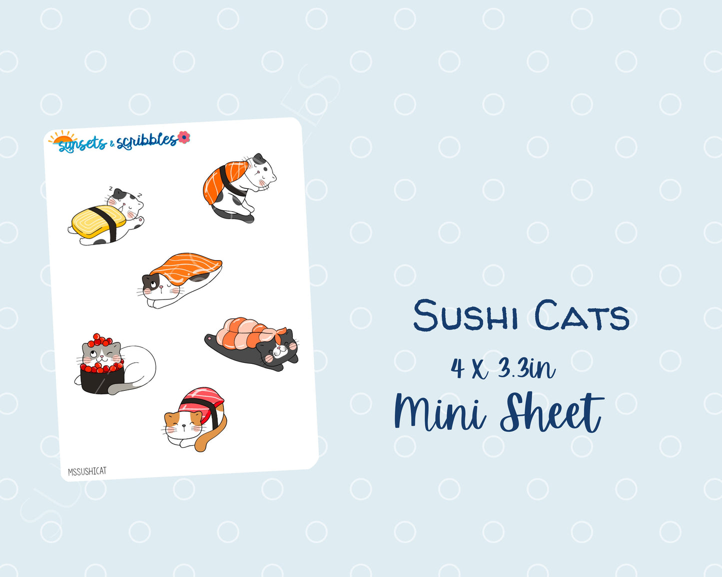 Sushi Cat Stickers