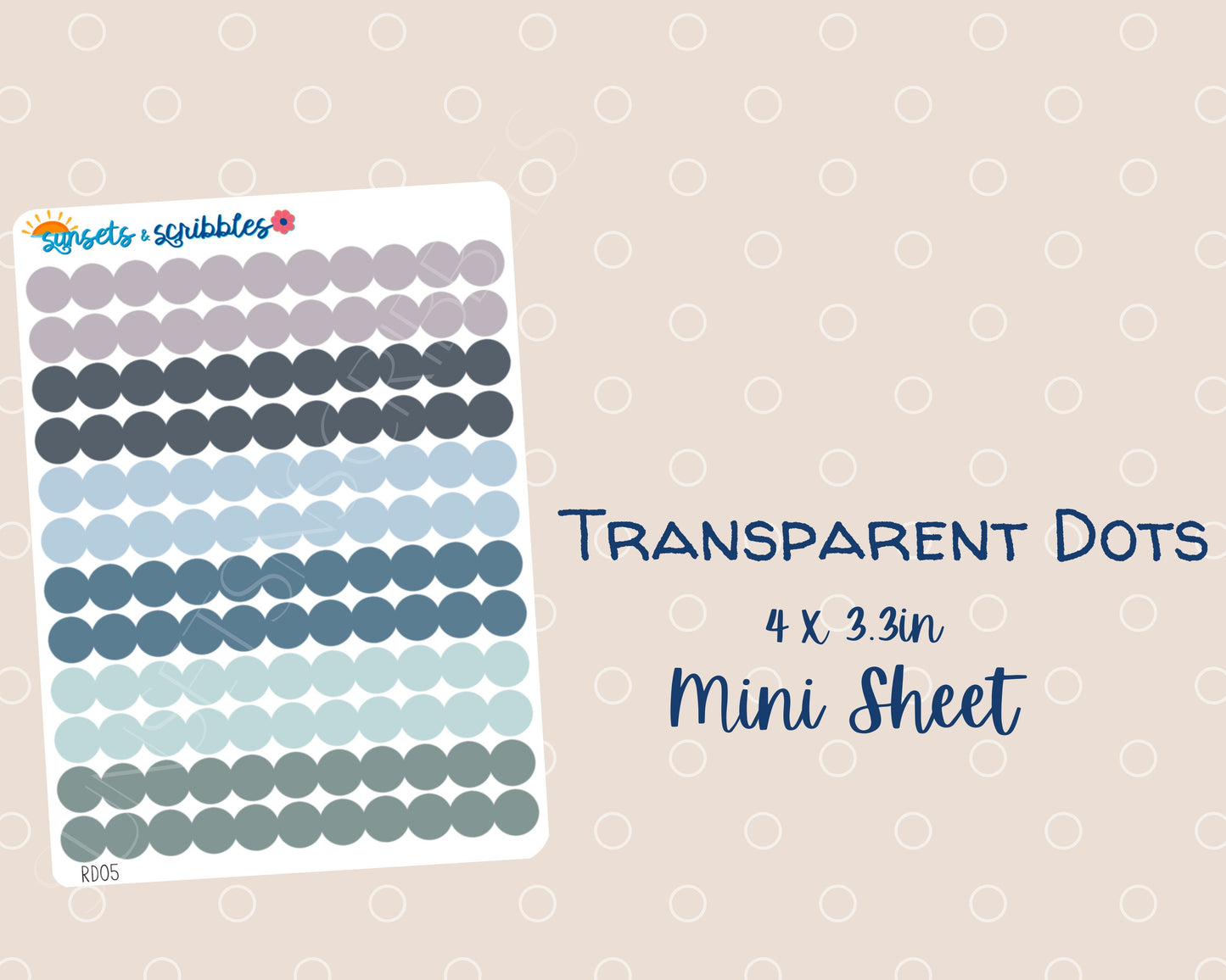 Rainy Day Translucent Dots