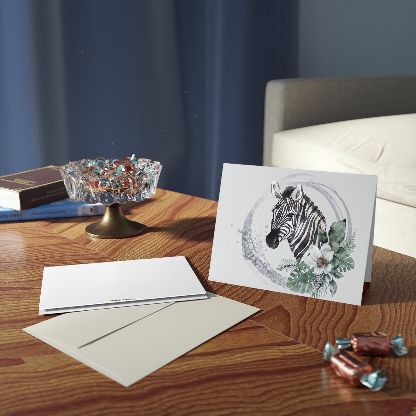 Zebra Greeting cards (8, 16, and 24 pcs)