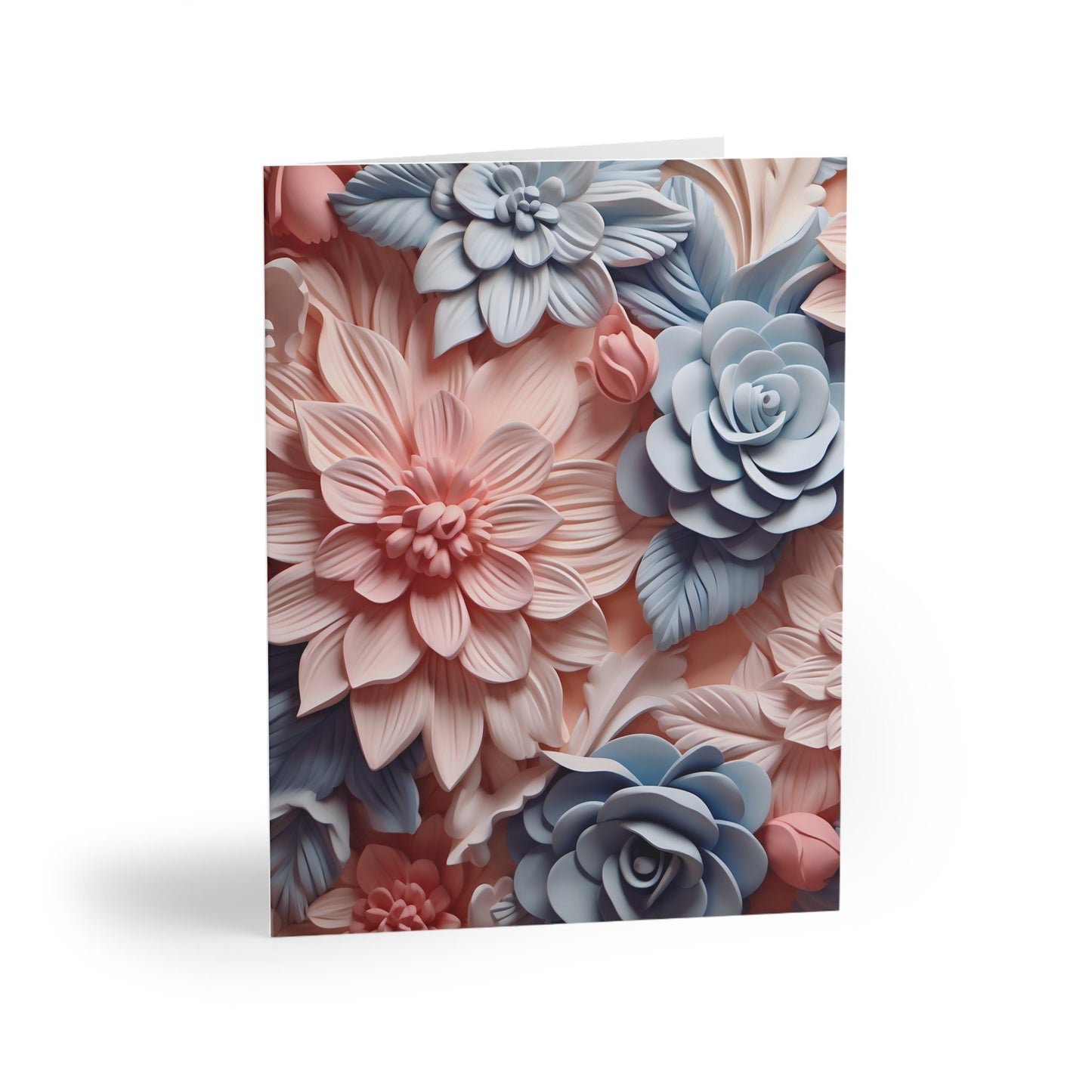 Floral Blank Greeting Cards Stationery Set (8, 16, and 24 pcs)