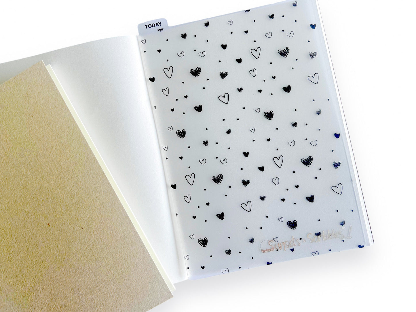 Doodle Hearts Pencil Board | Hobonichi, Travelers Notebook Passport, A5, A6, Weeks