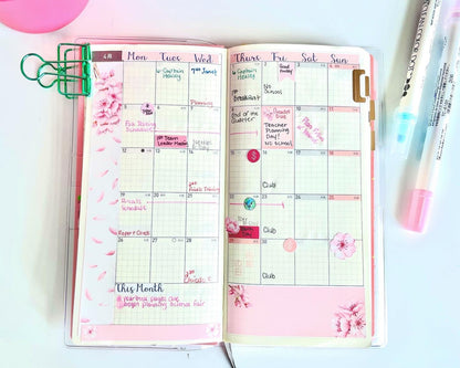Cherry Blossom Hobonichi Weeks Planner Stickers