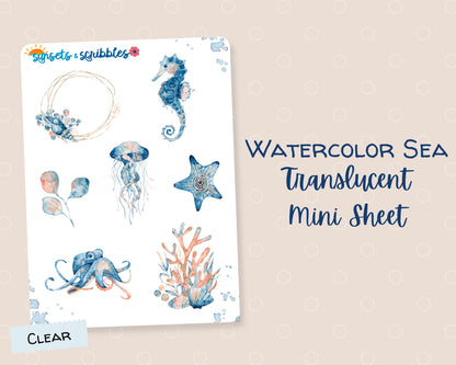 Clear Ocean Animal Stickers