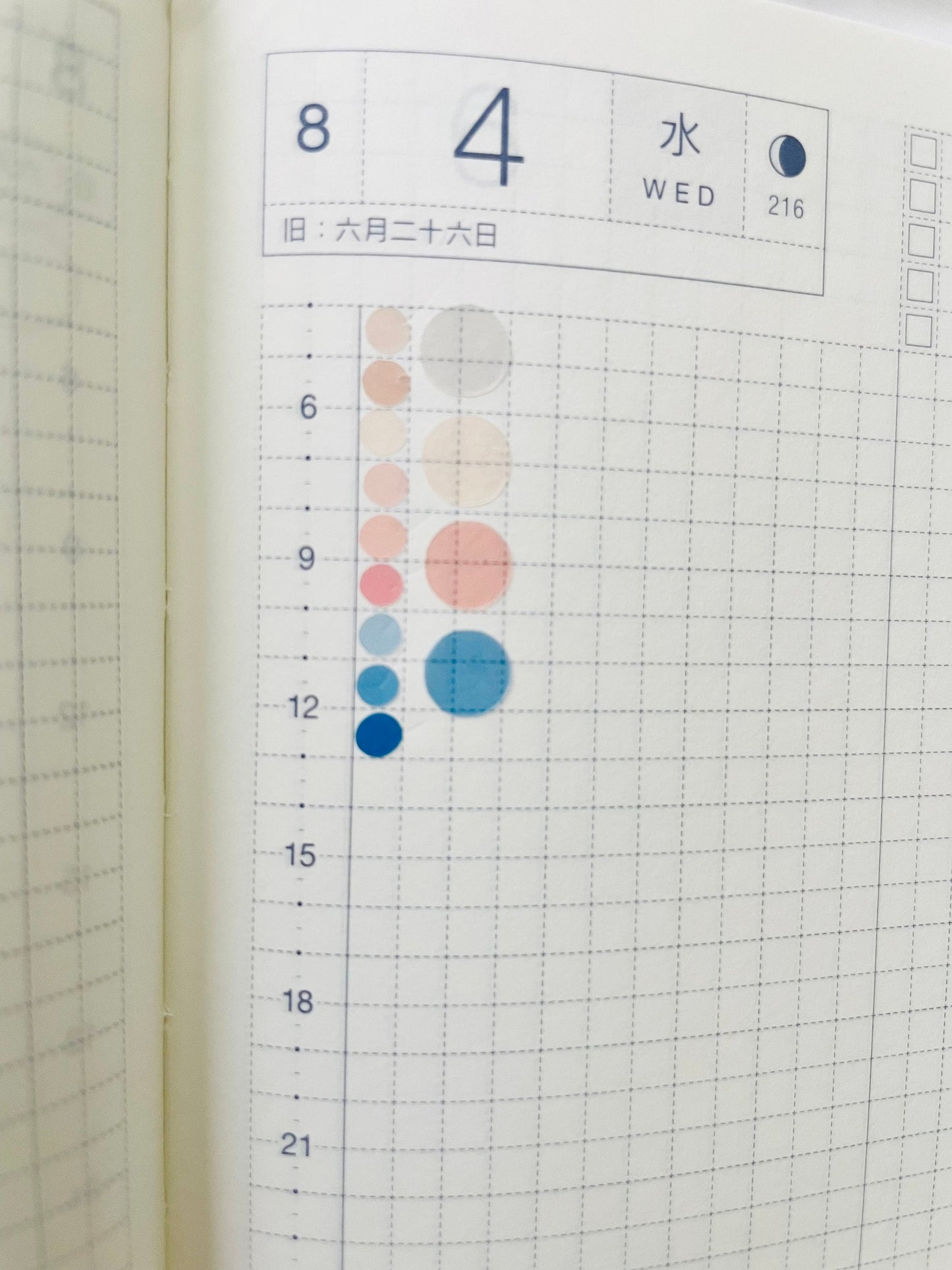 Rainbow Tiny Translucent Grid Dots