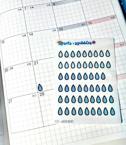 Tiny Translucent Water Drops