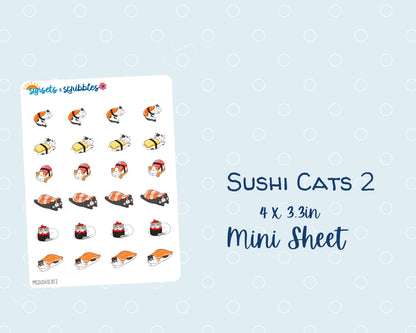 Sushi Cat Stickers