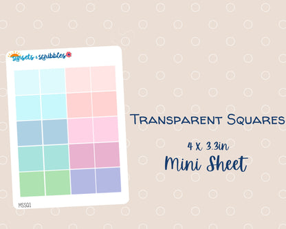 Translucent Square Stickers