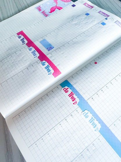 Mermaid Hobonichi Cousin Weekly Planner Stickers