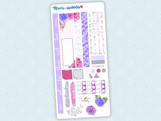 Hydrangea Hobonichi Weeks Weeky Sticker Kit