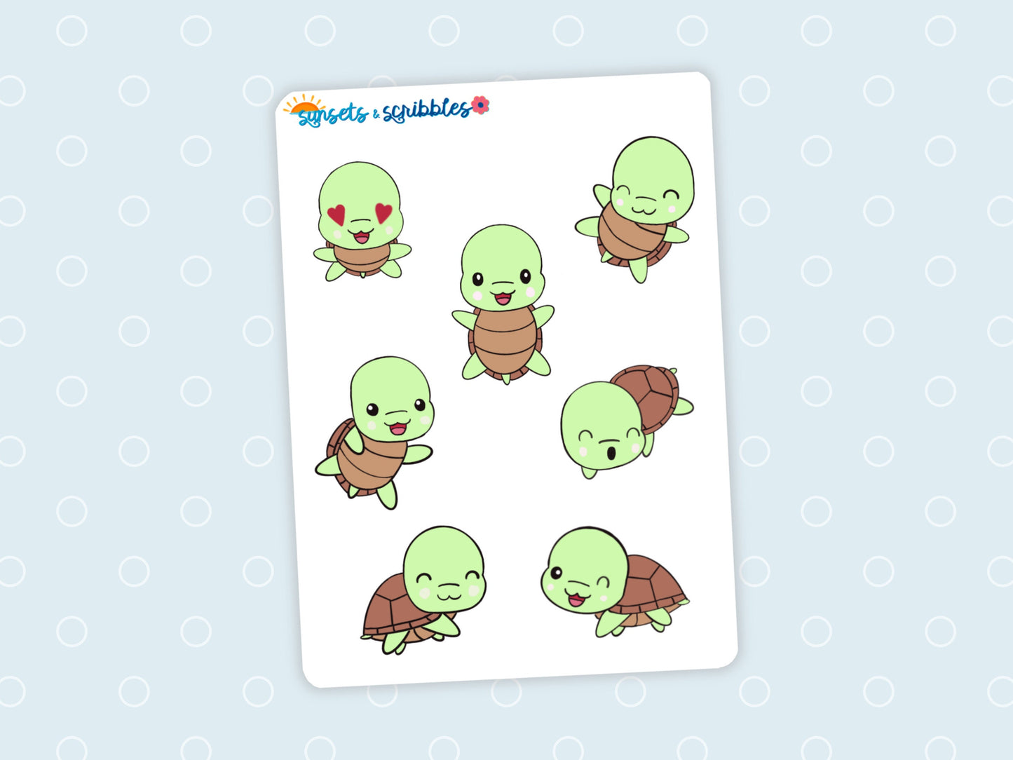 Turtle Stickers Small or Large