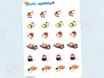 Sushi Cat Stickers
