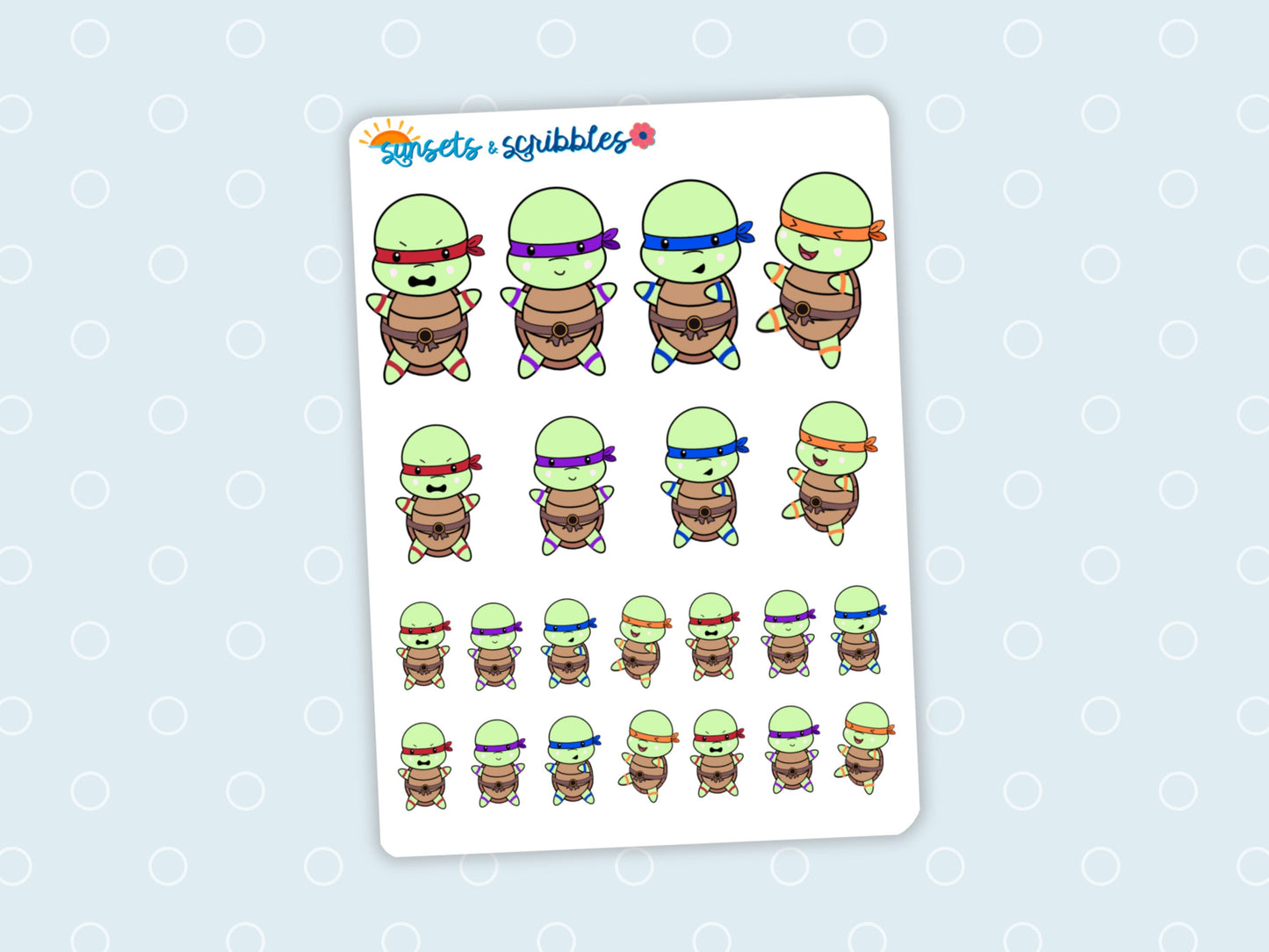 Turtle Ninjas Stickers