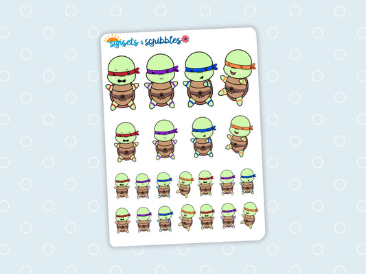 Turtle Ninjas Stickers